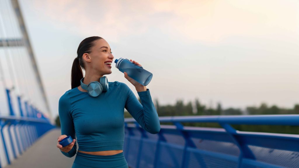 It's important to drink plenty of water throughout the day. 