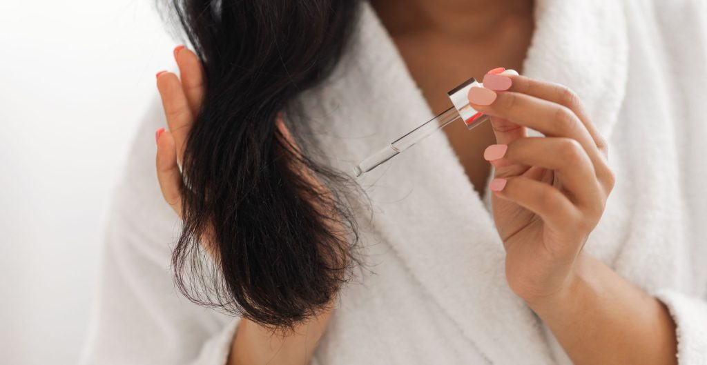 using body lotion on hair