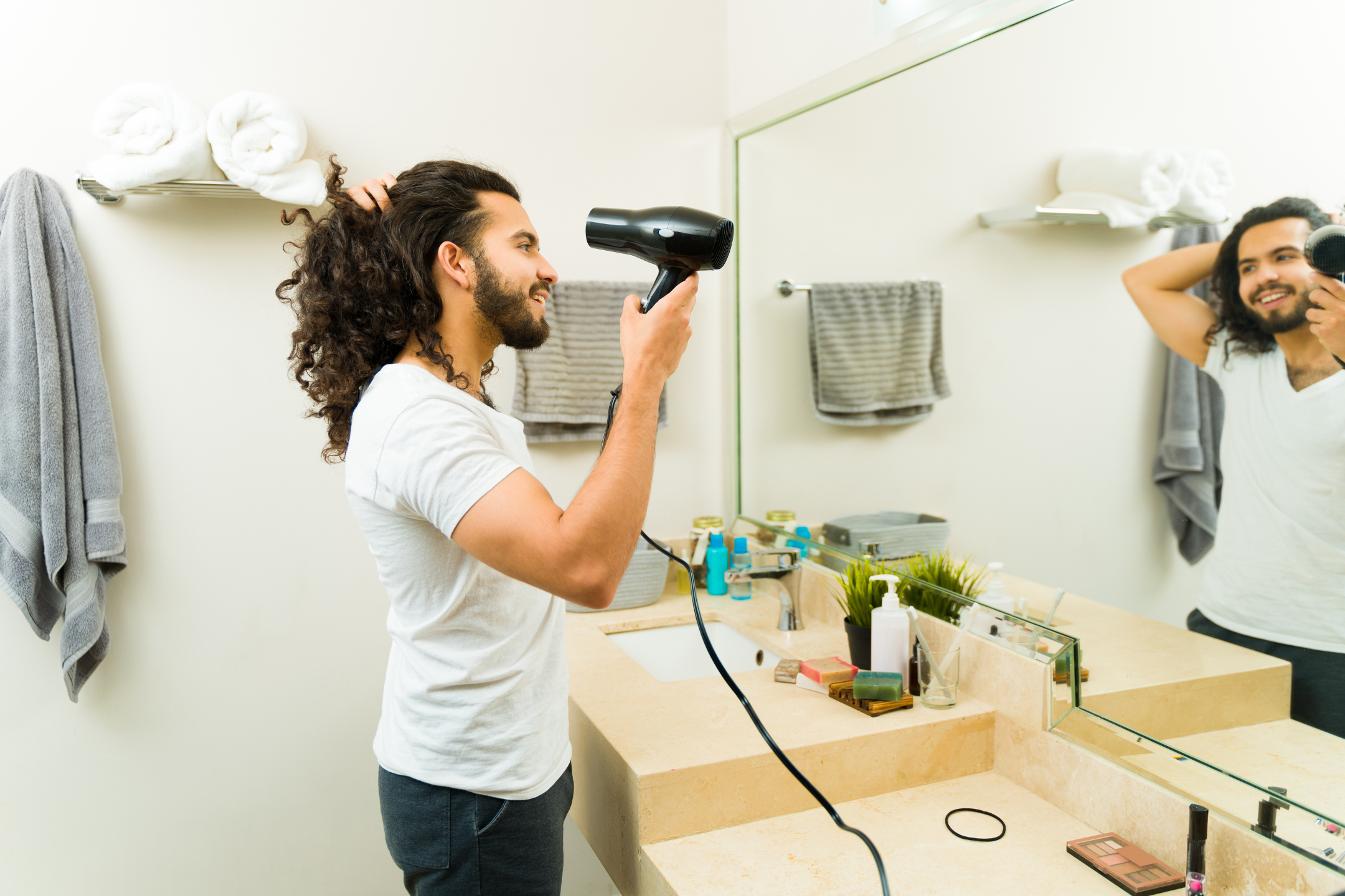 how to make hair healthy and minimize damage from hair drying and heat styling tools